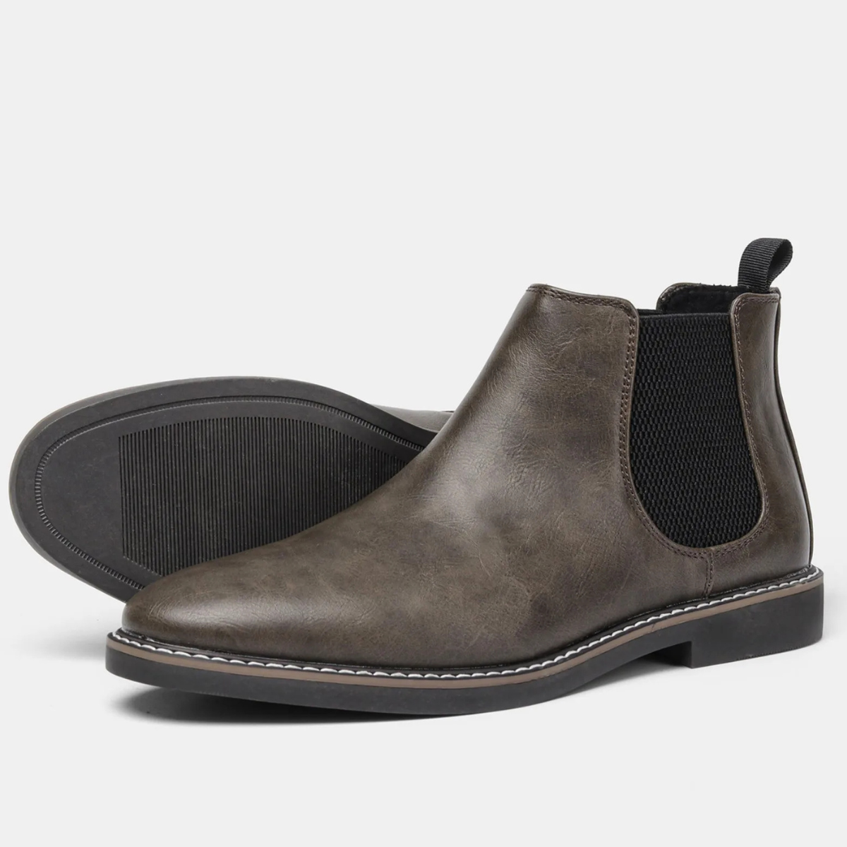 The Anguillara Bottines Chelsea Retro à Enfiler en Cuir pour Homme