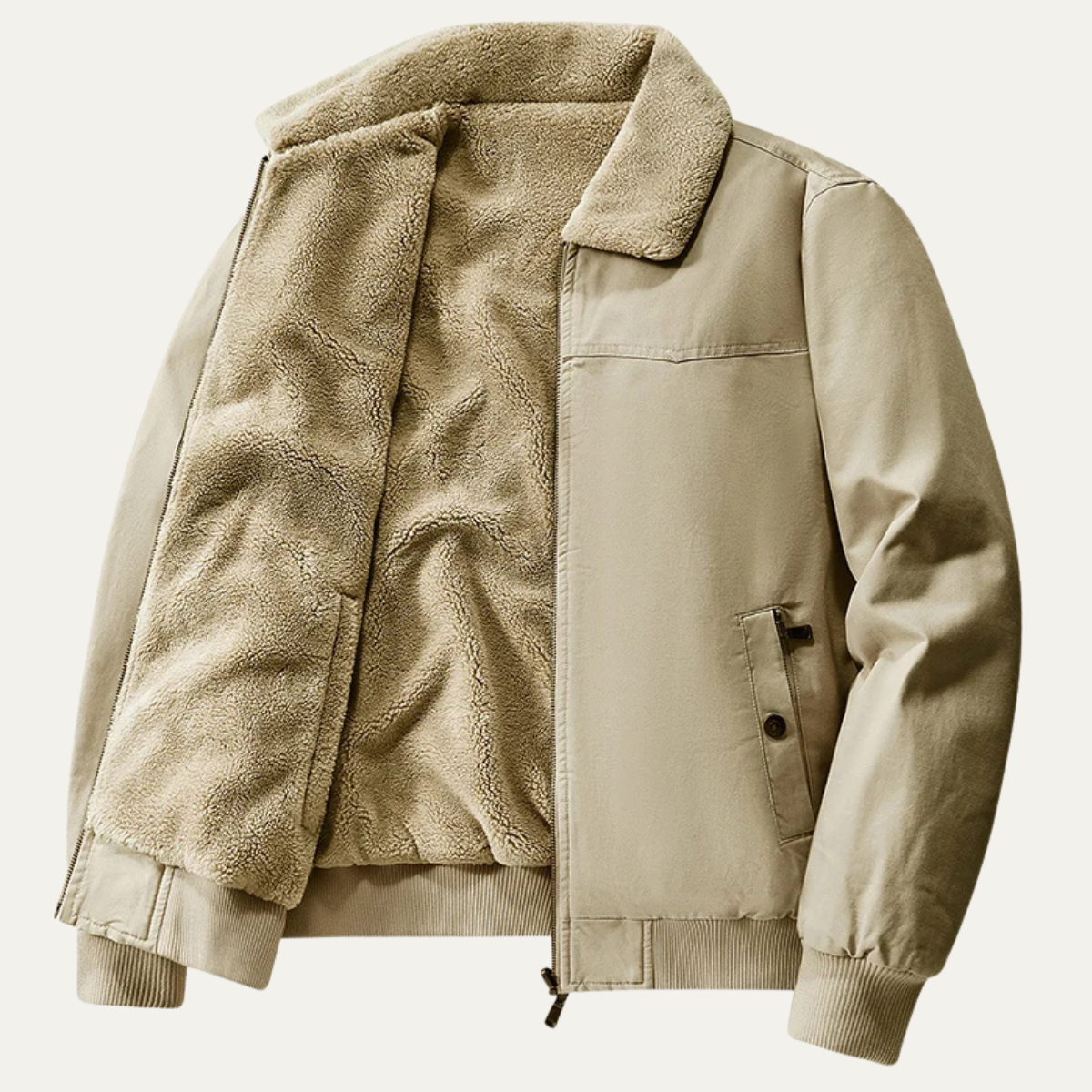 The Cardiff Veste bombardier réversible avec doublure en polaire pour homme