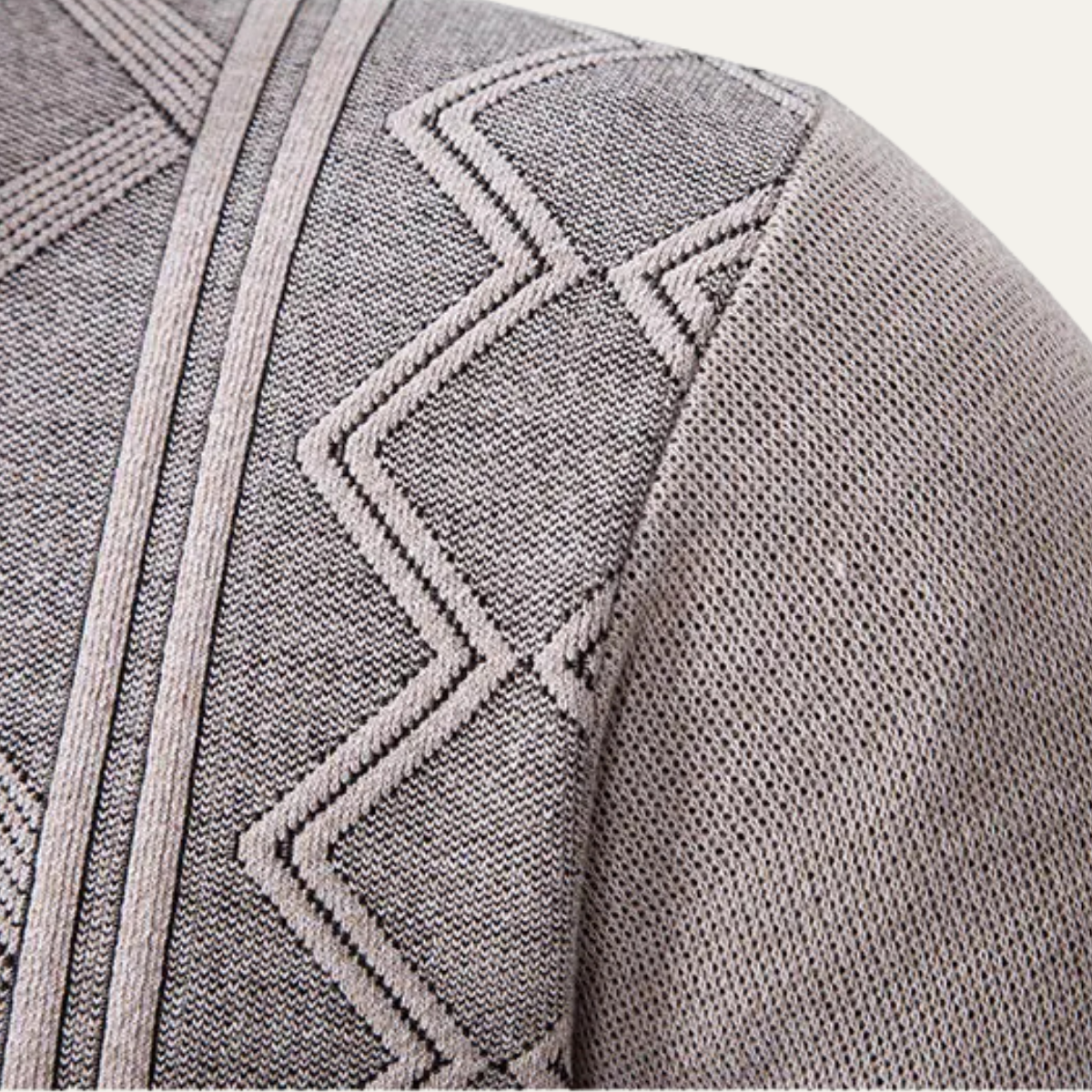 The Chianti – Veste Tricotée Zippée à Motifs Homme