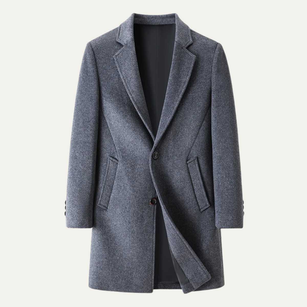 The Bournemouth Veste longue décontractée en laine pour homme – Style business élégant