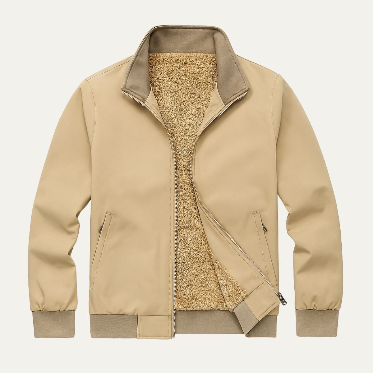 The Aspen Coupe-vent doublé polaire pour homme – Blouson bomber léger à multiples poches