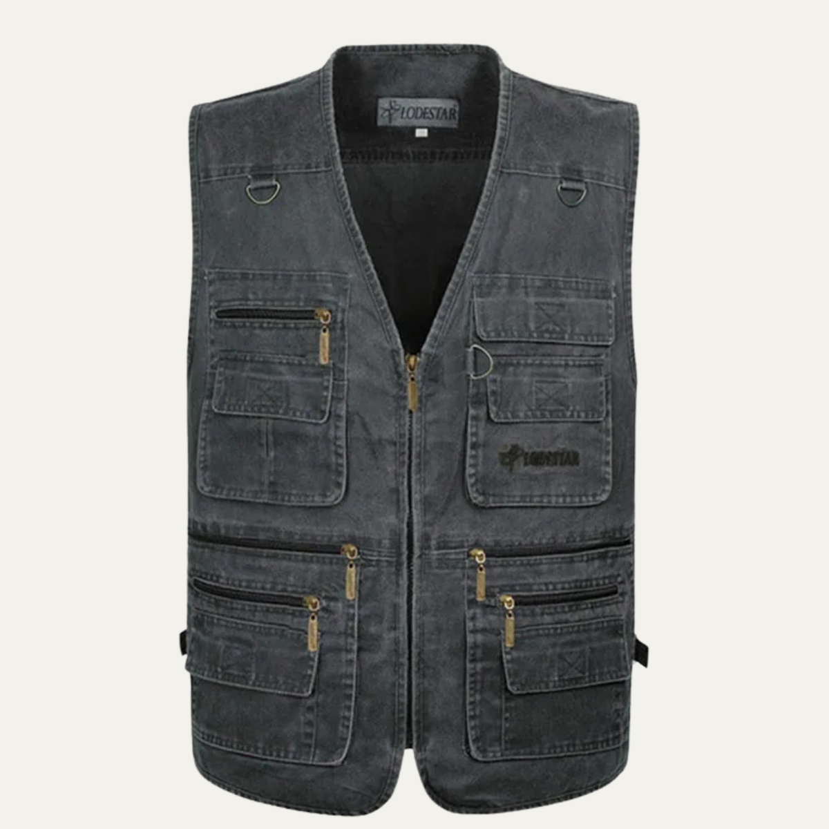 The Benevento – Gilet Homme Sans Manches Multi-Poches Coton Léger