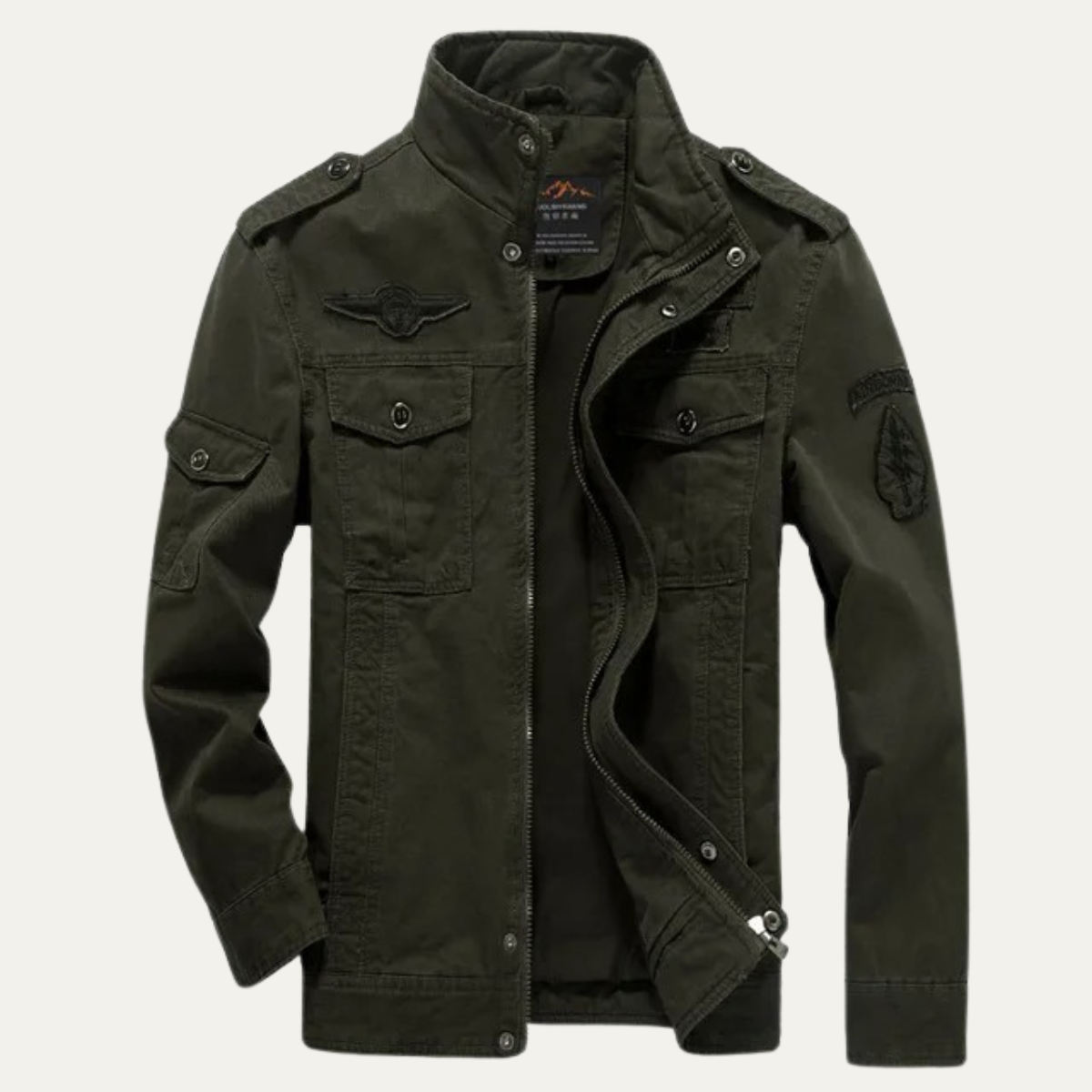 The Aberdeen Veste cargo tendance en coton avec poches pour homme