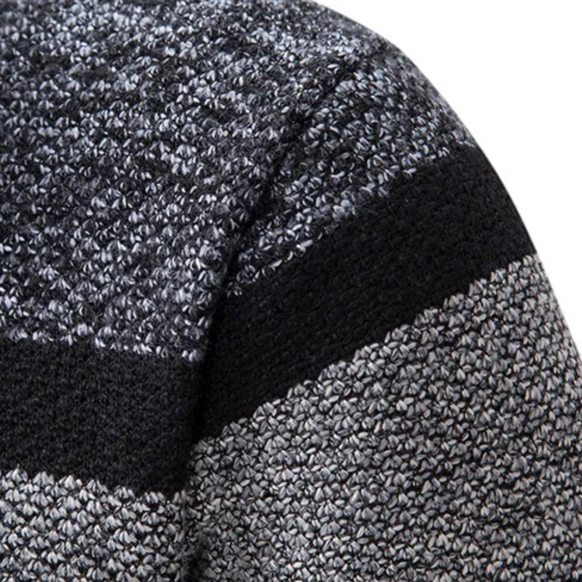 The Viareggio – Veste Tricotée Zippée à Rayures Homme