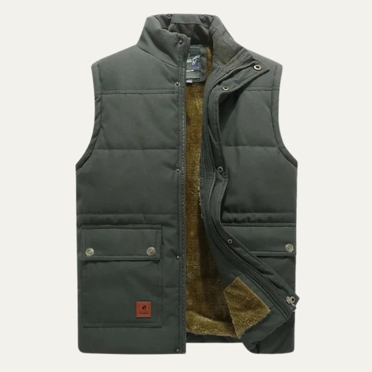 The Aspen – Gilet Doudoune Homme Sans Manches Doublé Sherpa Imperméable