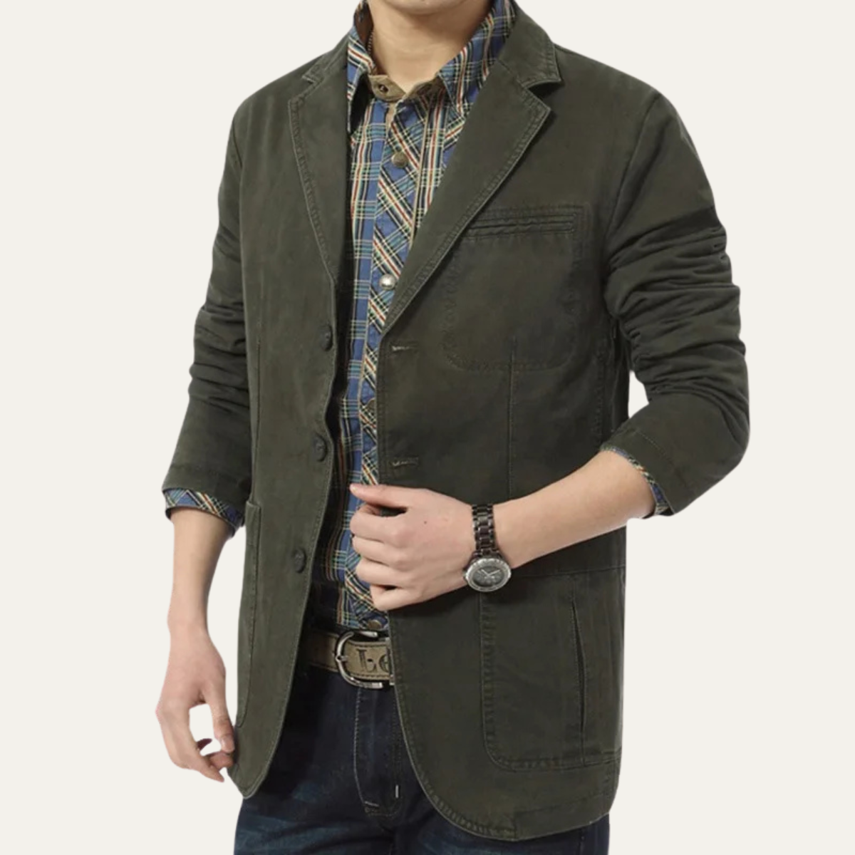 The Ventnor Veste légère décontractée à simple boutonnage pour homme