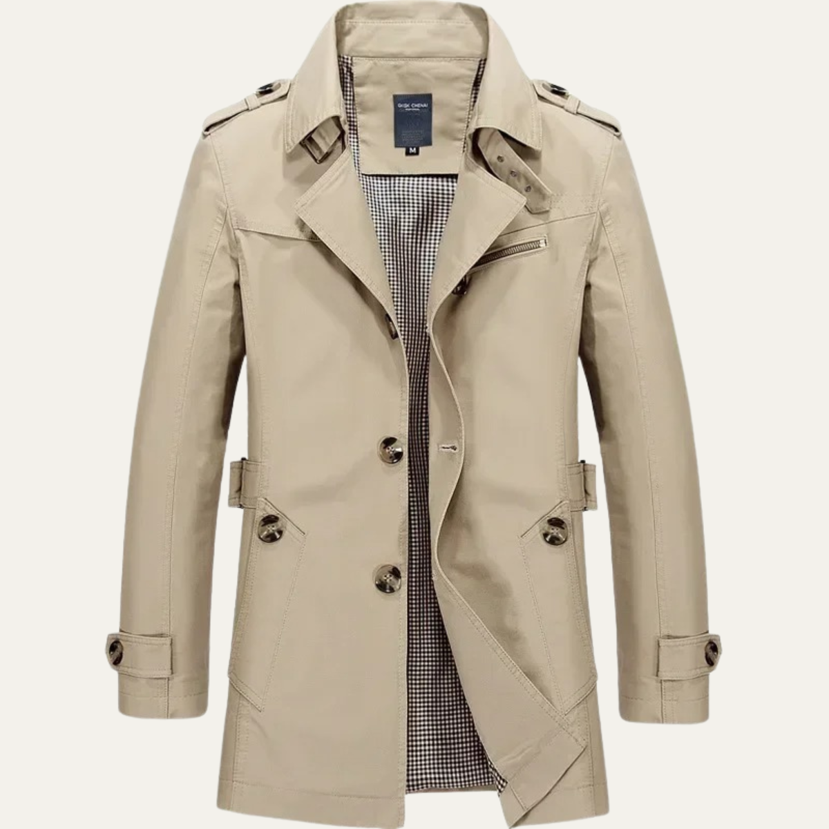 The Glenfield Trench-coat classique à double boutonnage pour homme