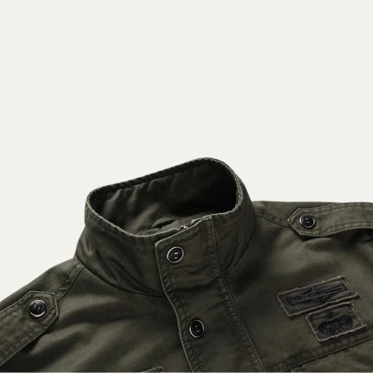 The Aberdeen Veste cargo tendance en coton avec poches pour homme