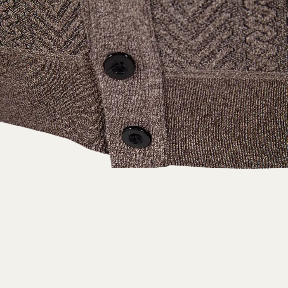 The Llangollen – Cardigan Boutonné à Motifs Homme