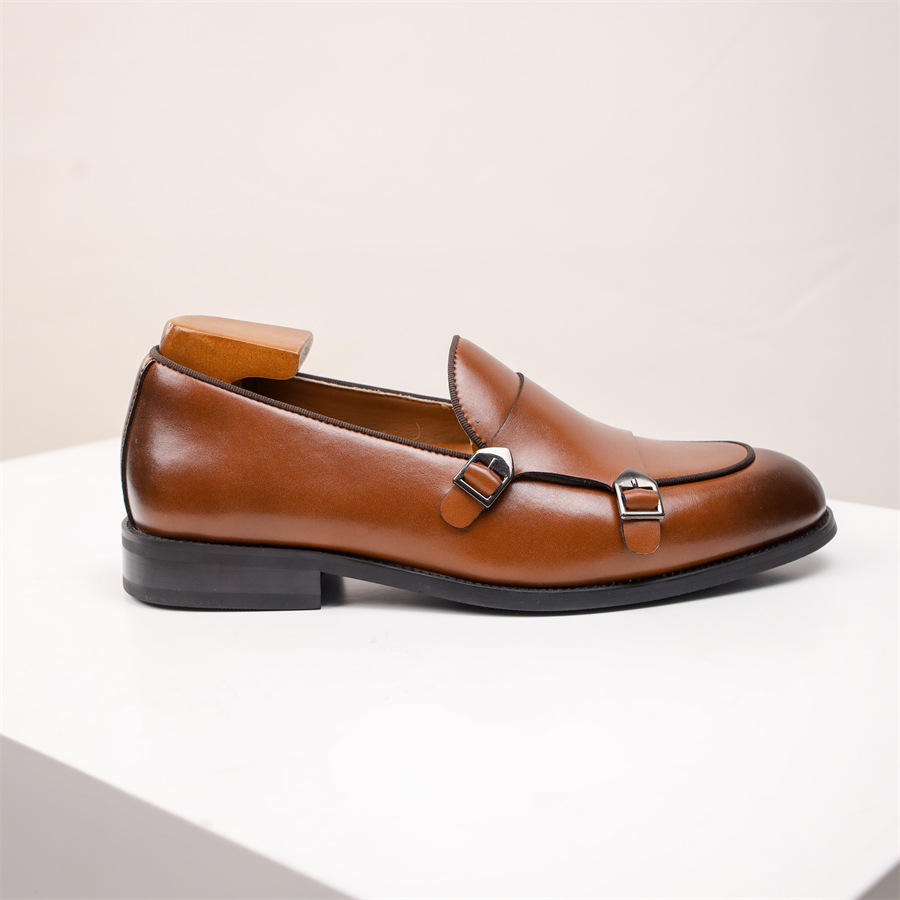 The Southampton Chaussures habillées classiques en cuir pour homme avec boucles