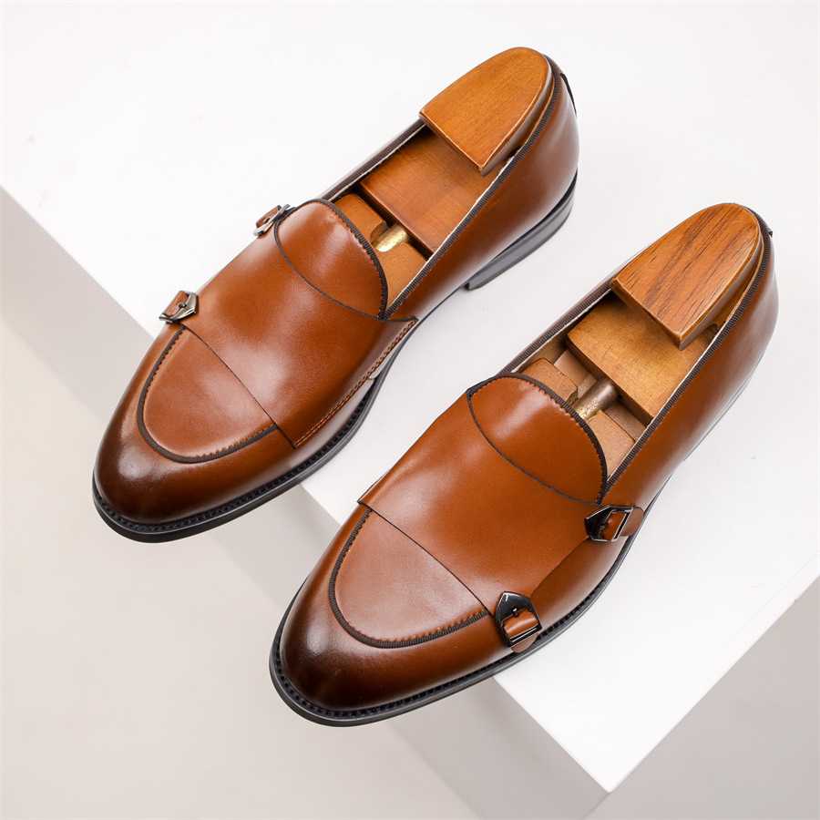 The Southampton Chaussures habillées classiques en cuir pour homme avec boucles