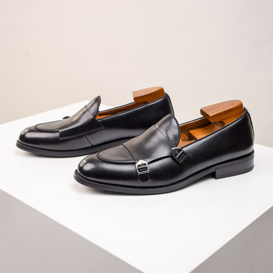 The Southampton Chaussures habillées classiques en cuir pour homme avec boucles