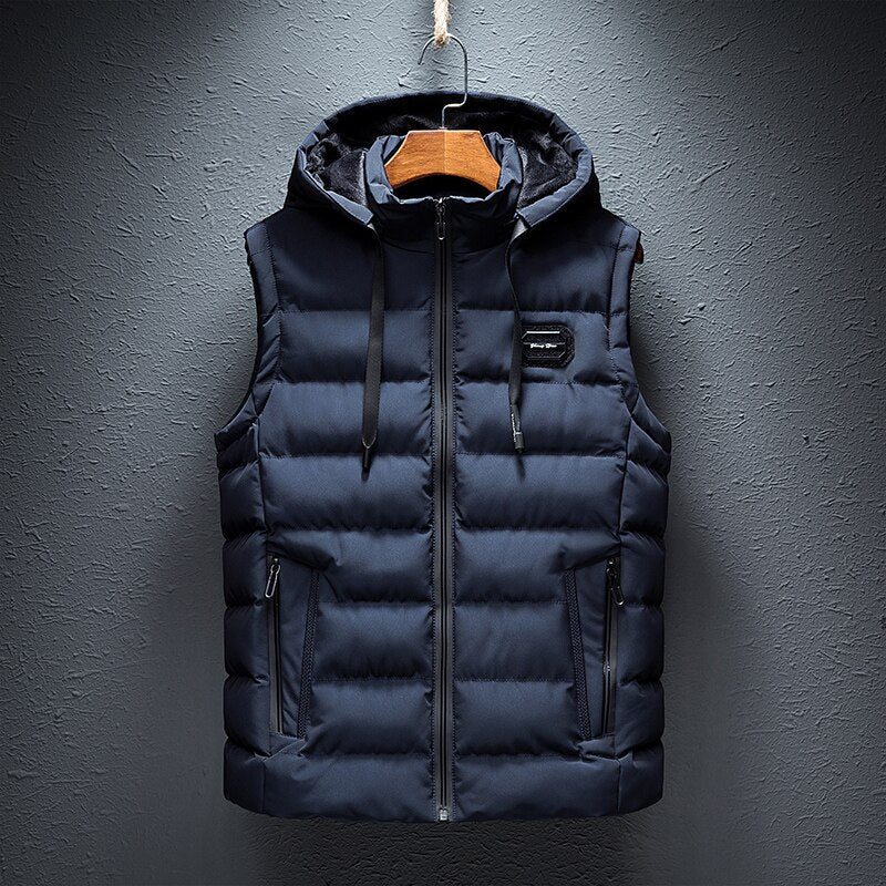 The Orvieto Gilet d'hiver léger sans manches à capuche pour homme