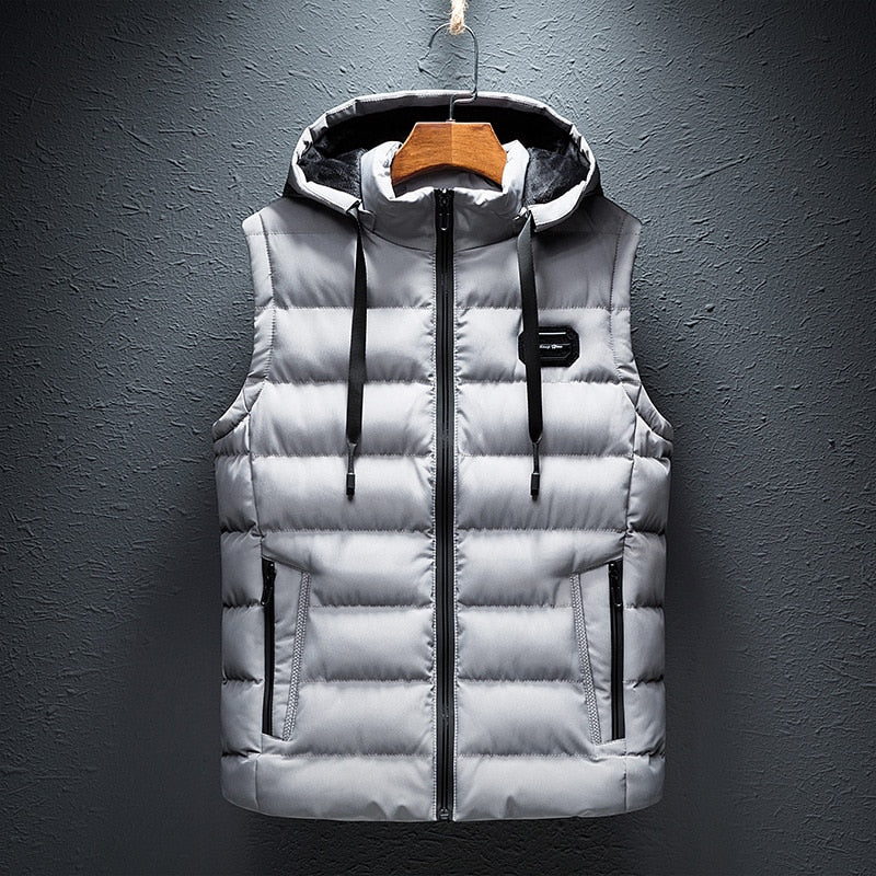 The Orvieto Gilet d'hiver léger sans manches à capuche pour homme