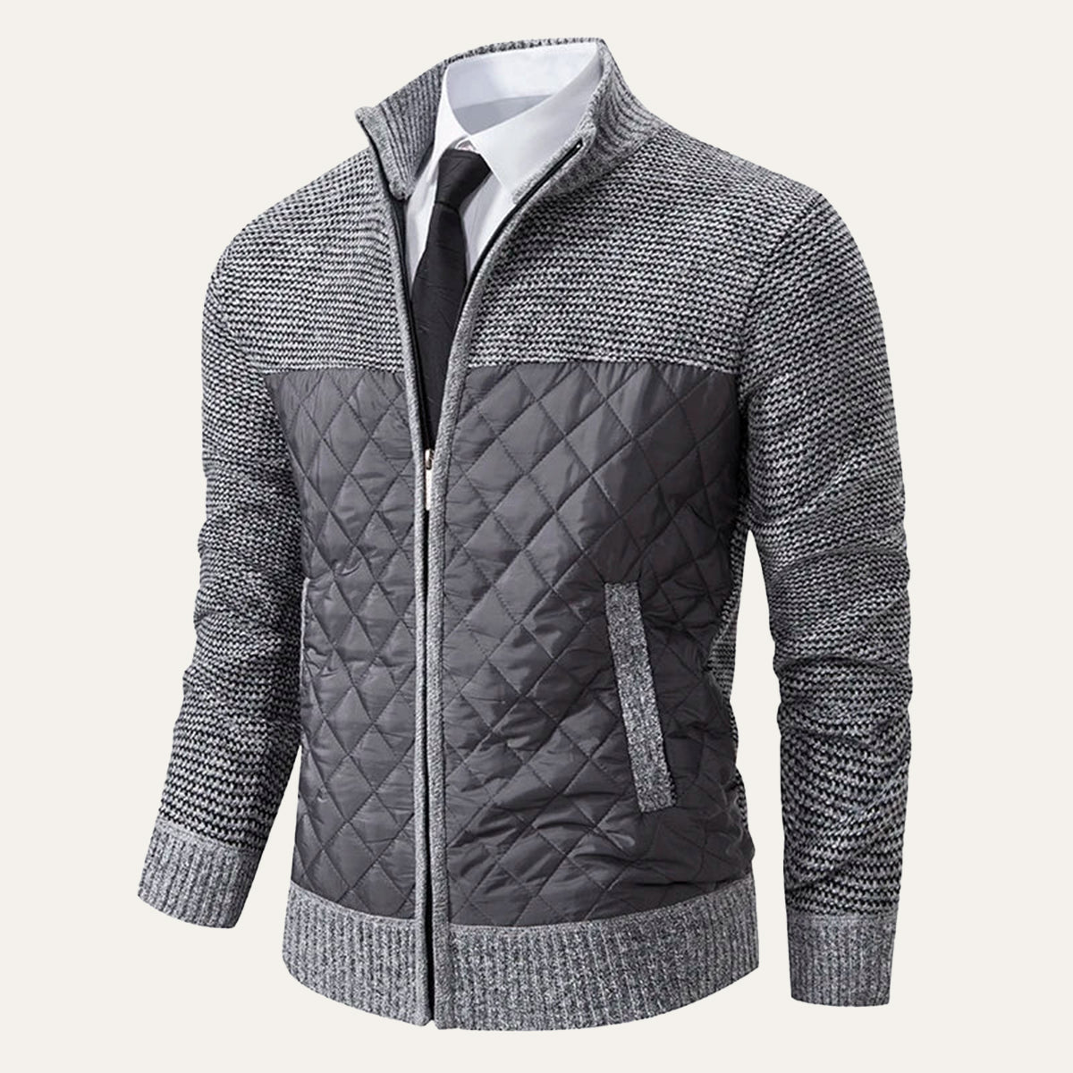 The Monopoli Veste zippée matelassée en maille pour homme