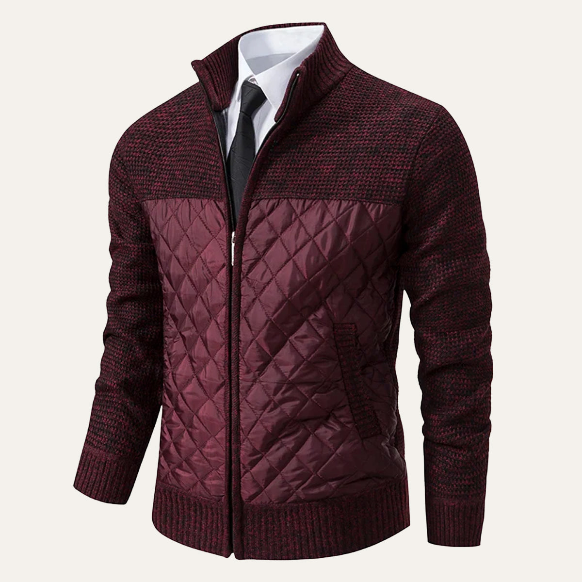 The Monopoli Veste zippée matelassée en maille pour homme