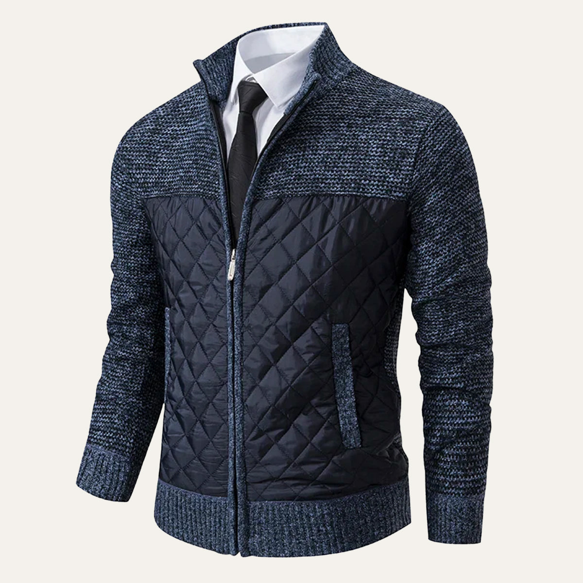 The Monopoli Veste zippée matelassée en maille pour homme