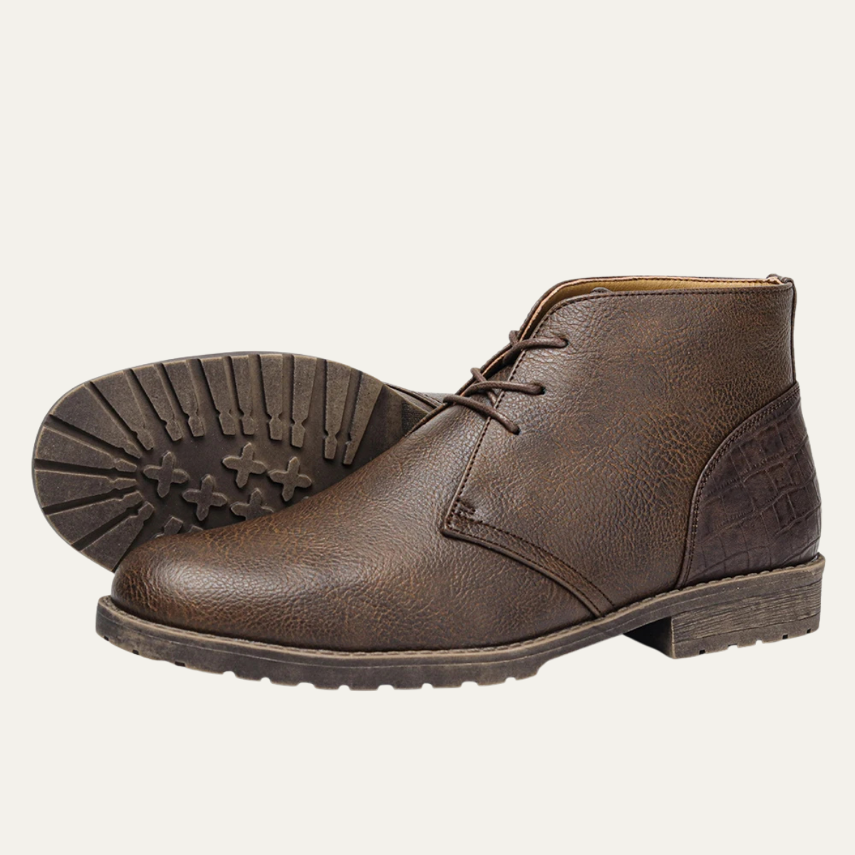 The Cerveteri Bottines Retro en Cuir à Lacets pour Homme
