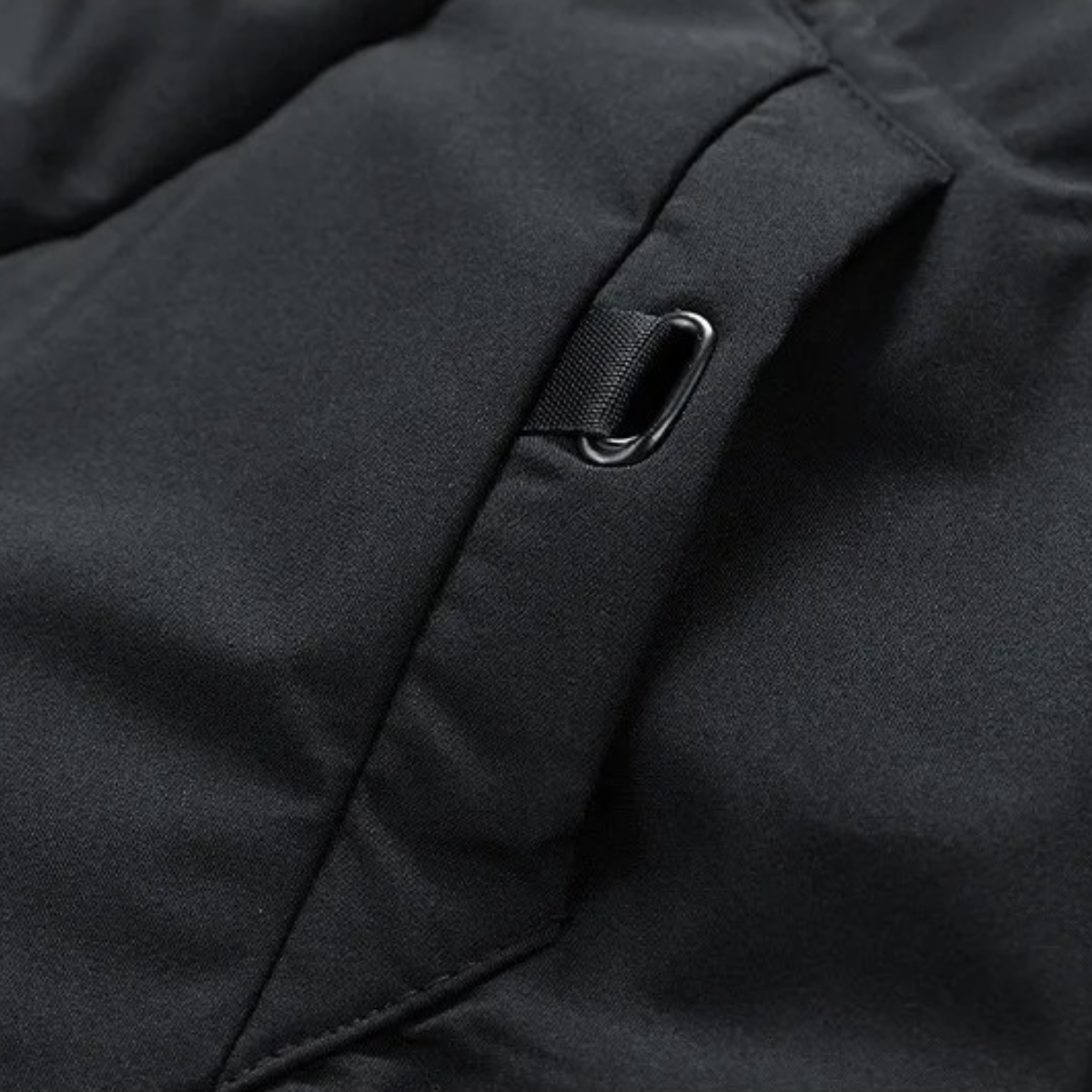 The Fulham Veste matelassée longue d’hiver à capuche pour homme