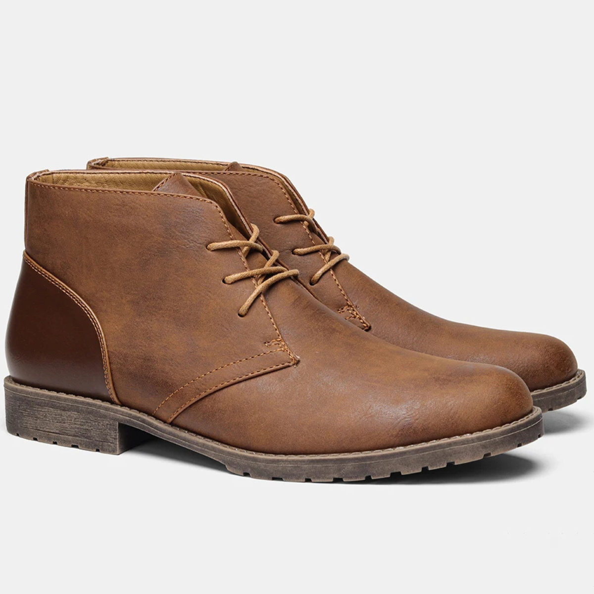 The Cerveteri Bottines Retro en Cuir à Lacets pour Homme