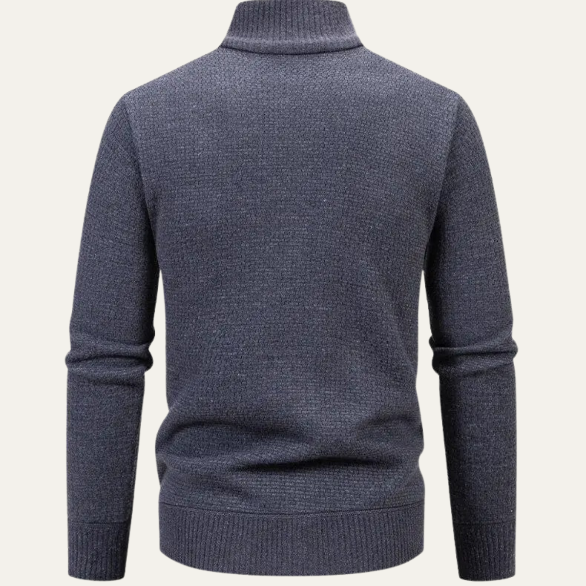 The Montefalco – Cardigan Zippé en Maille Texture Homme