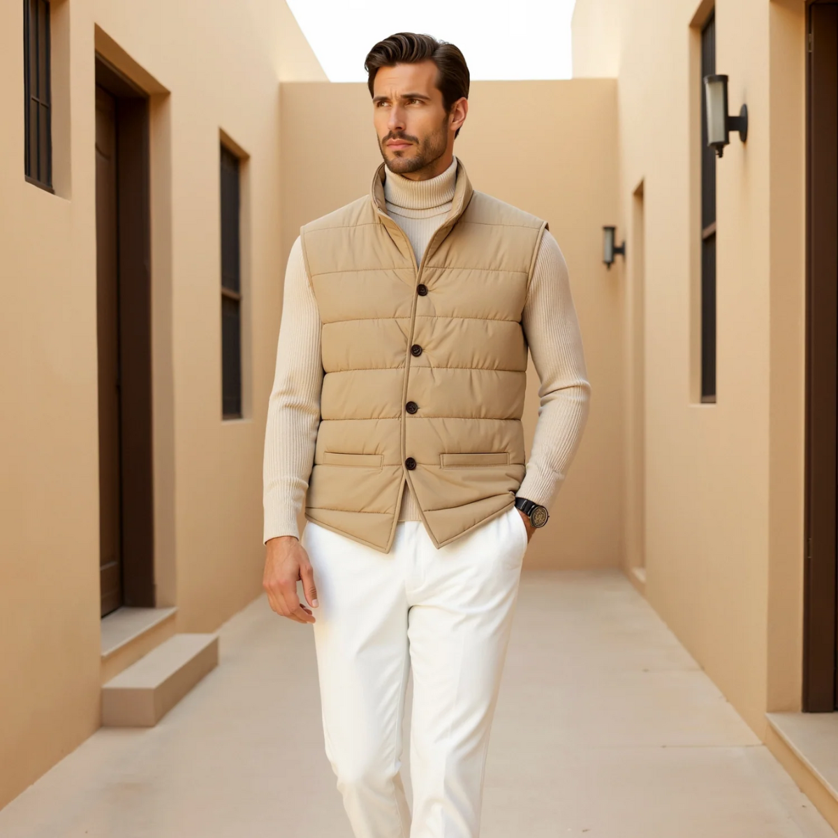 The Beaumont Quilted Gilet pour Homme – Luxe