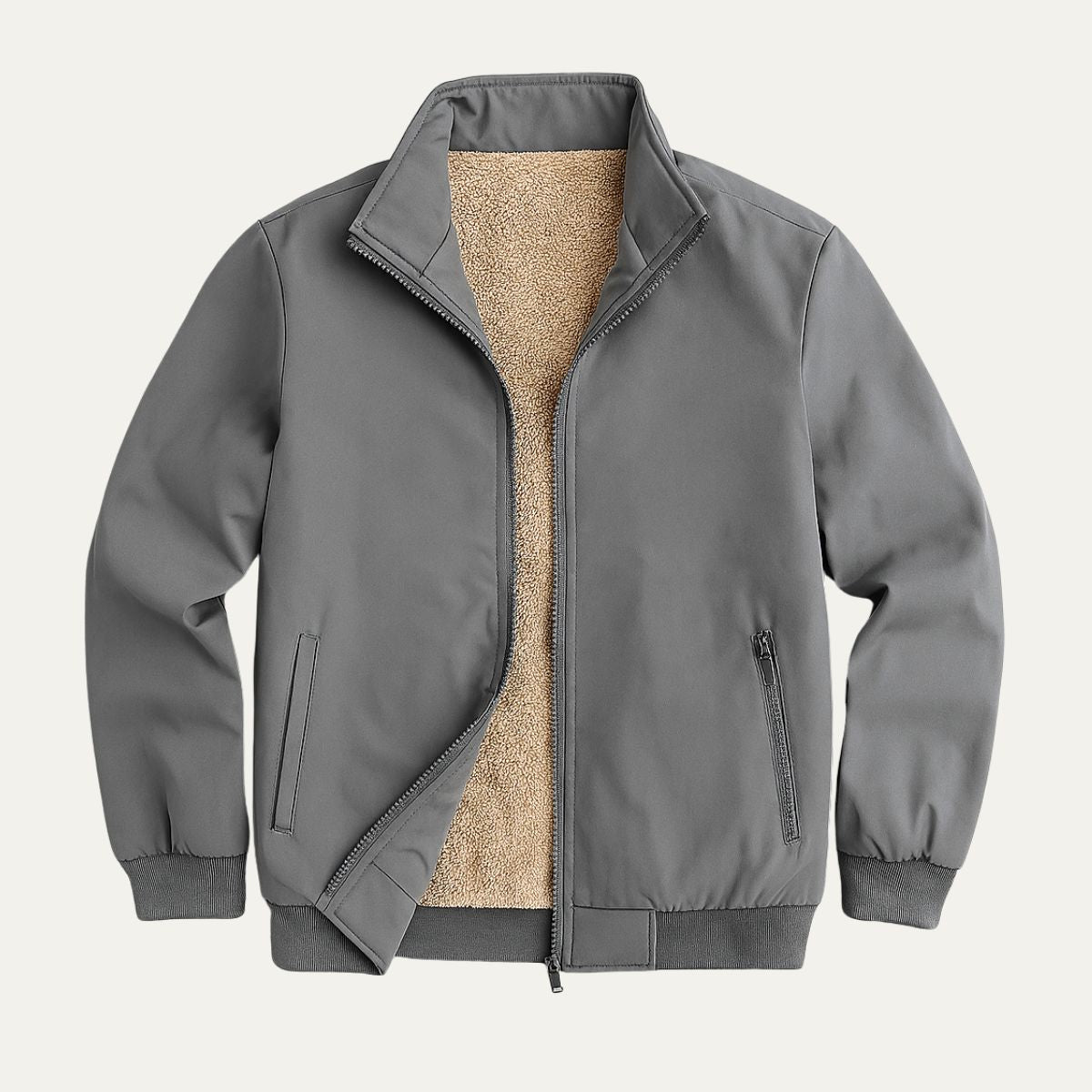 The Aspen Coupe-vent doublé polaire pour homme – Blouson bomber léger à multiples poches