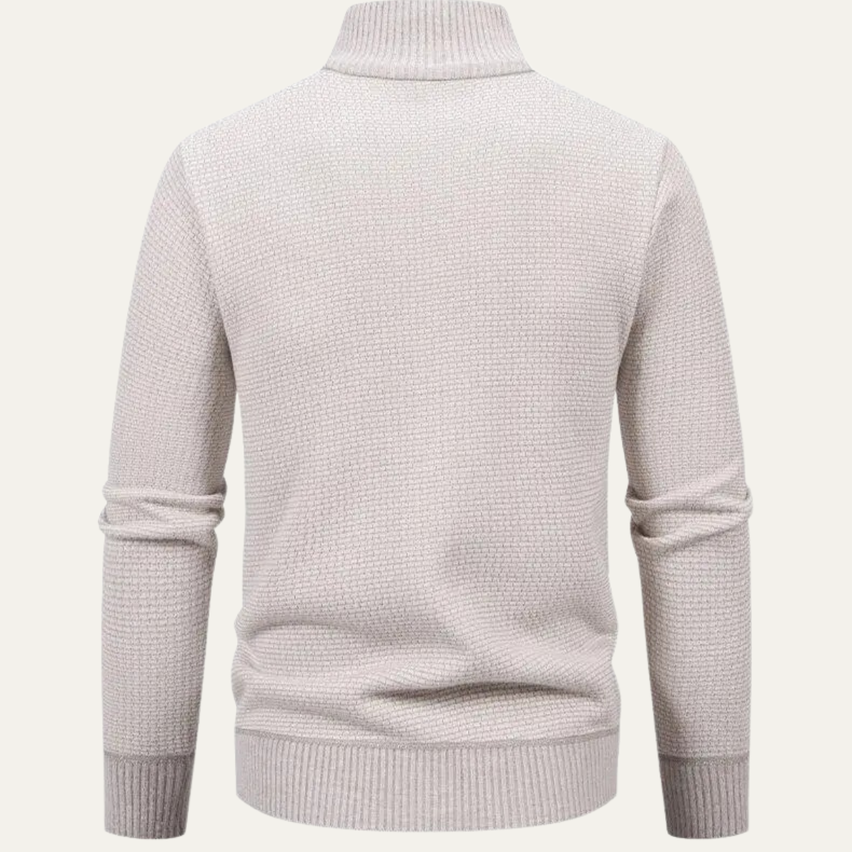 The Montefalco – Cardigan Zippé en Maille Texture Homme