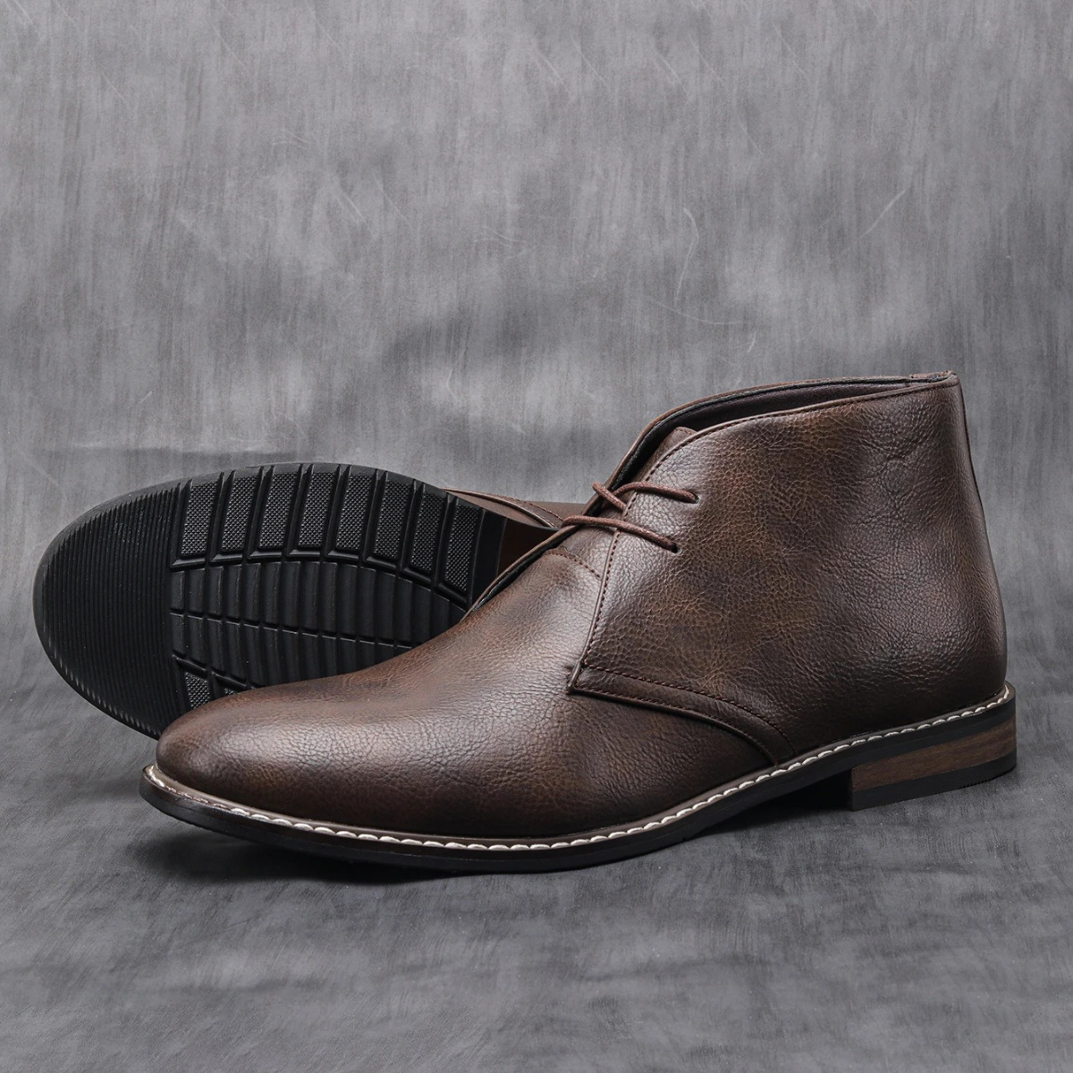 The Wildmere Bottines Vintage en Cuir Marron pour Homme