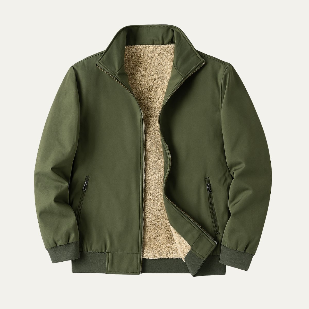 The Aspen Coupe-vent doublé polaire pour homme – Blouson bomber léger à multiples poches