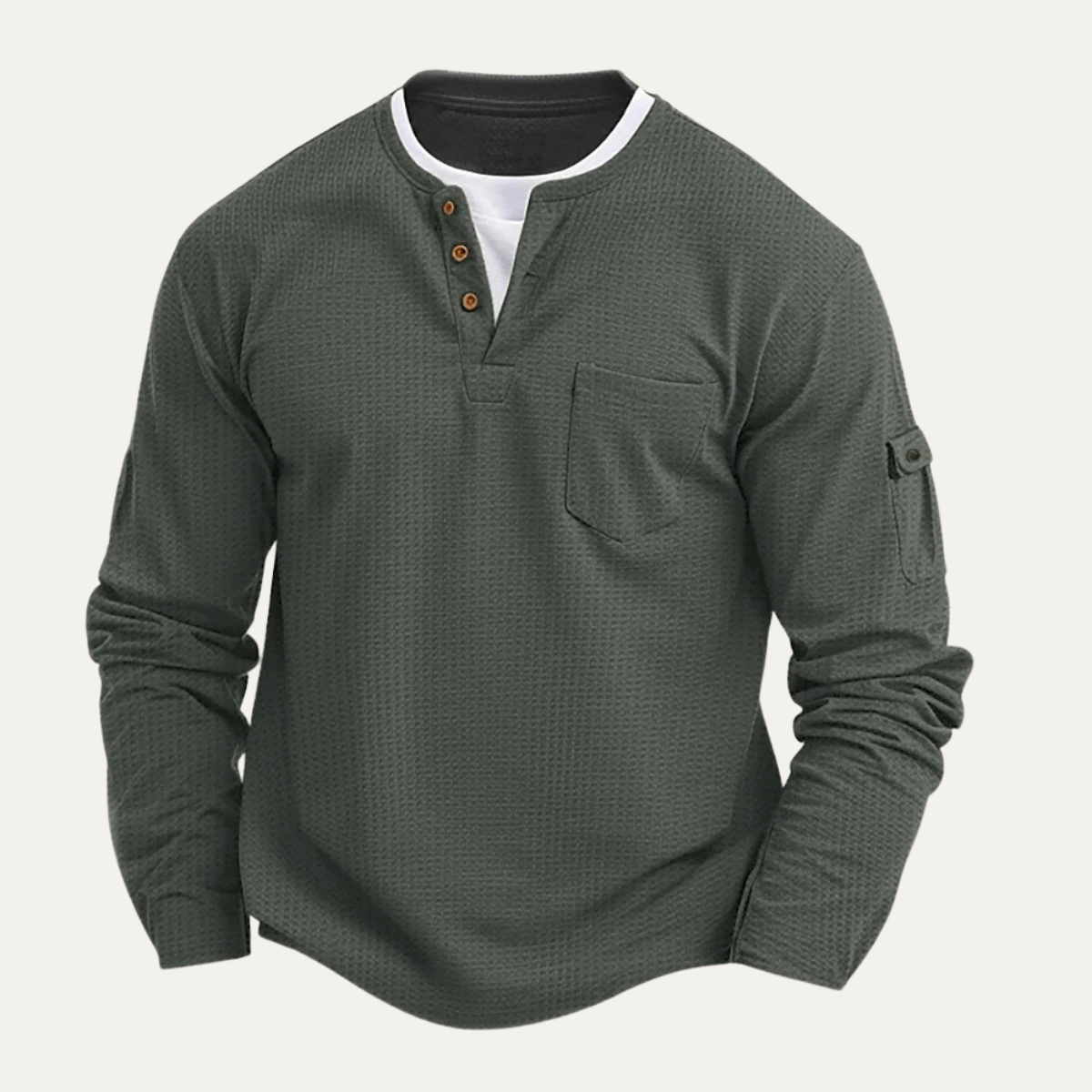 The Maremma – Pull homme en maille gaufrée casual chic