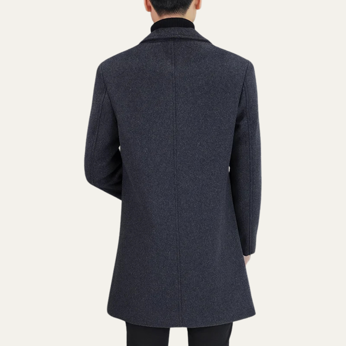 The Bournemouth Veste longue décontractée en laine pour homme – Style business élégant