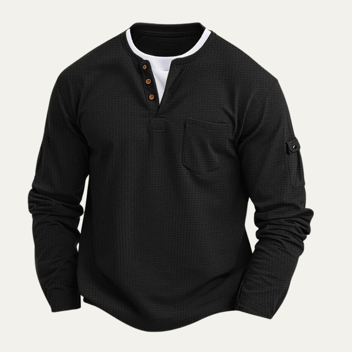 The Maremma – Pull homme en maille gaufrée casual chic