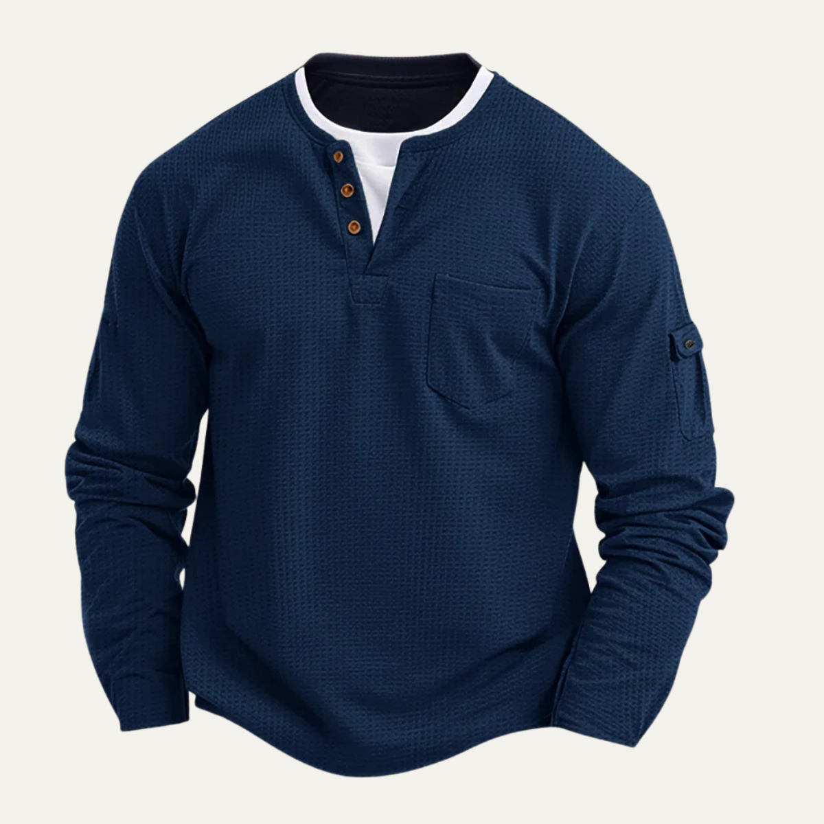The Maremma – Pull homme en maille gaufrée casual chic