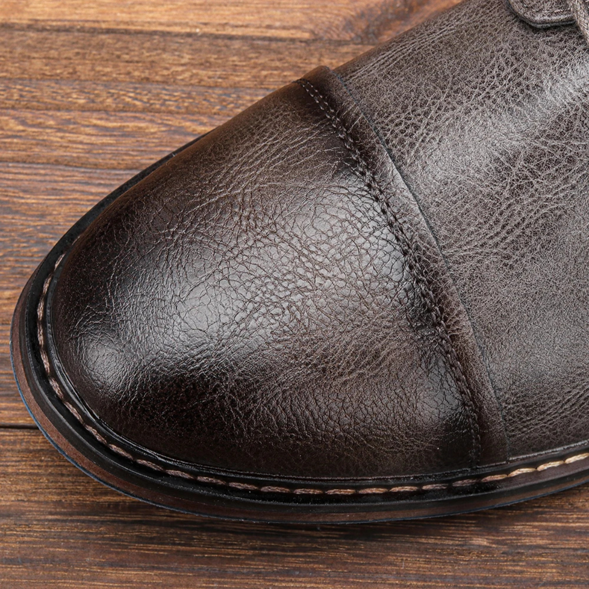 The Monferrato Chaussures Oxford en cuir à lacets rétro pour hommes