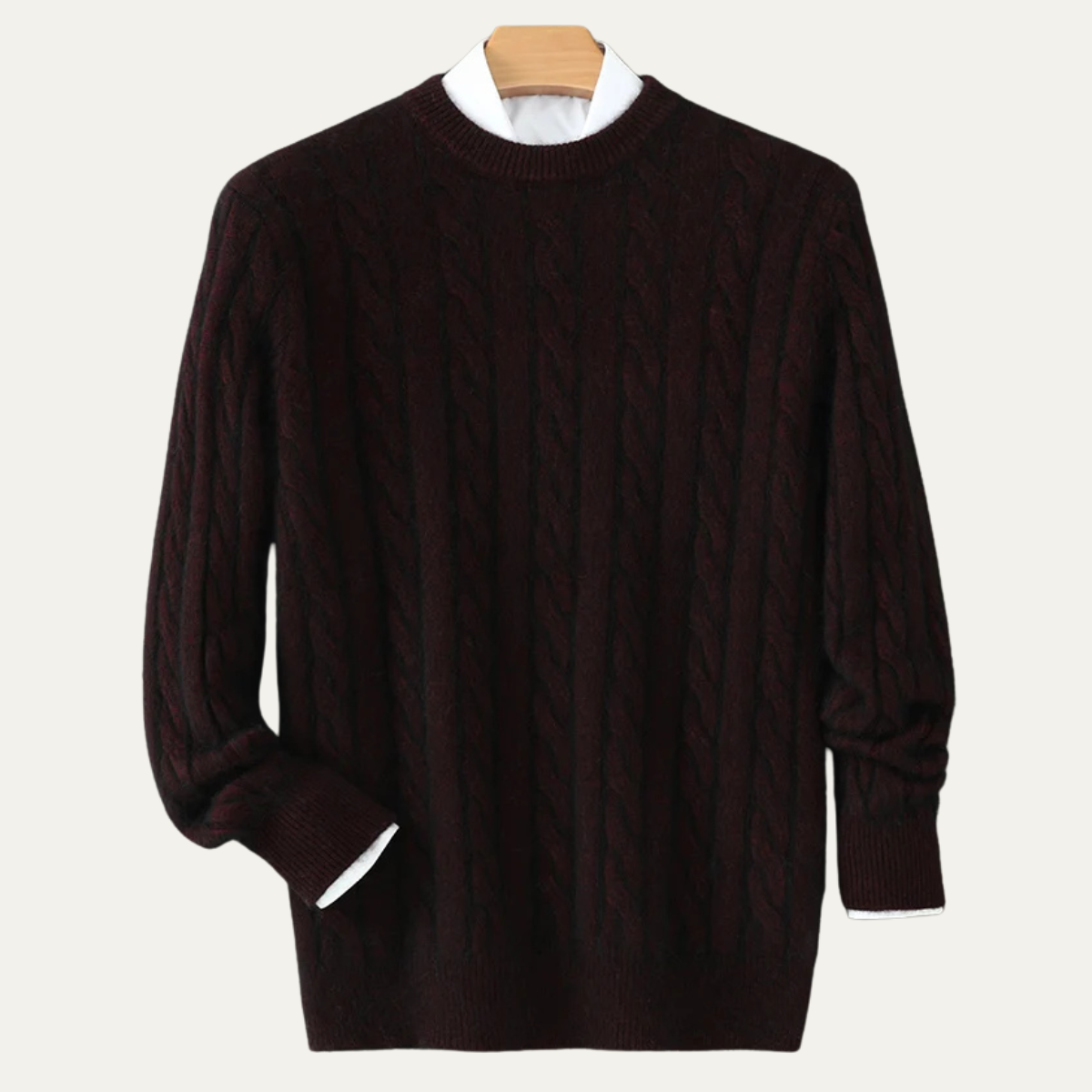 The Grosseto – Pull en maille douce à col rond pour homme