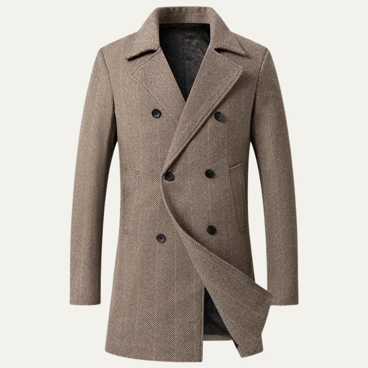 The Cambridge Manteau tendance slim fit en laine mélangée pour homme