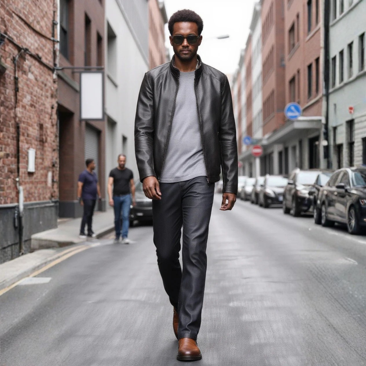 The Montalcino Bottines Chelsea Classiques en Cuir Marron à Enfiler pour Homme