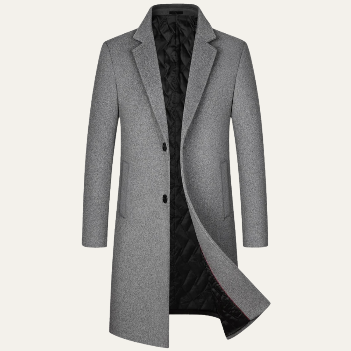 The Canterbury Veste d’hiver longue en laine sophistiquée pour homme