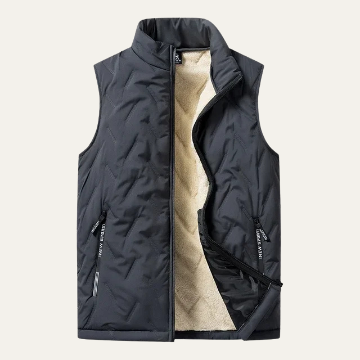 The Macerata – Gilet Doudoune Homme Sans Manches Doublé Sherpa Léger