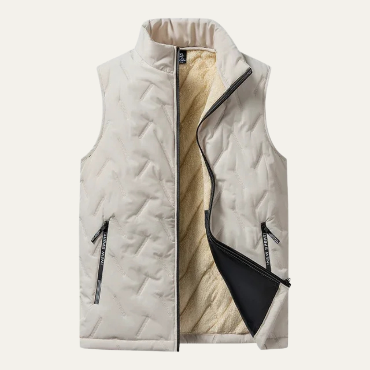 The Macerata – Gilet Doudoune Homme Sans Manches Doublé Sherpa Léger
