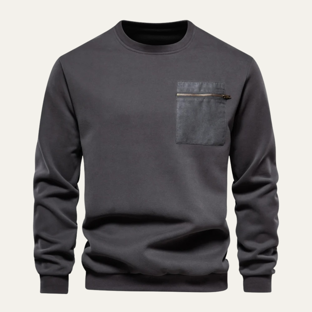 The Glasgow – Sweatshirt Homme avec Poche Zippée