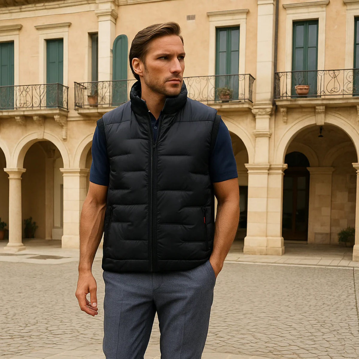 The Belgravia – Gilet Doudoune Homme Sans Manches Léger Déperlant
