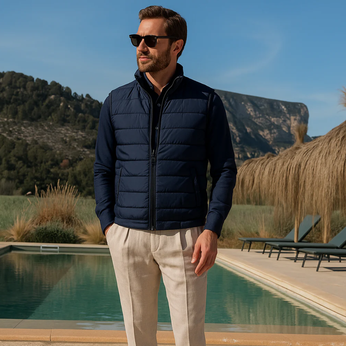 The Chiron Luxury – Gilet Doudoune Homme Léger Sans Manches Imperméable