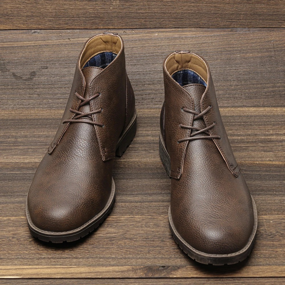 The Salisbury Bottines en cuir pour hommes, style rétro classique