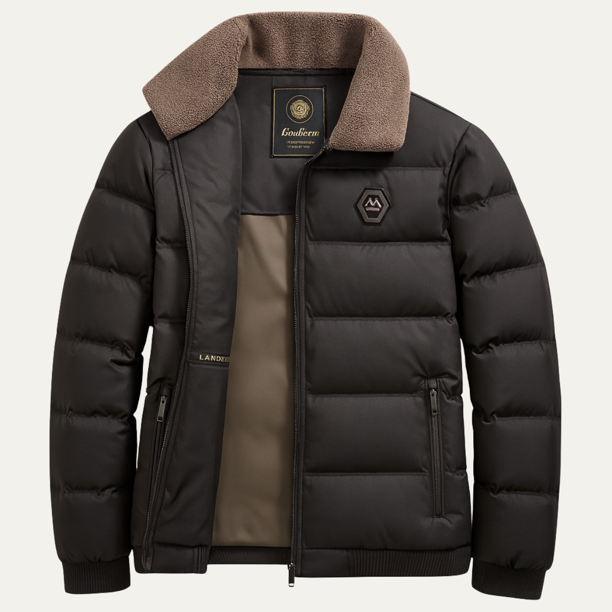 The Greenstead Veste matelassée rembourrée et chaude d’hiver pour homme