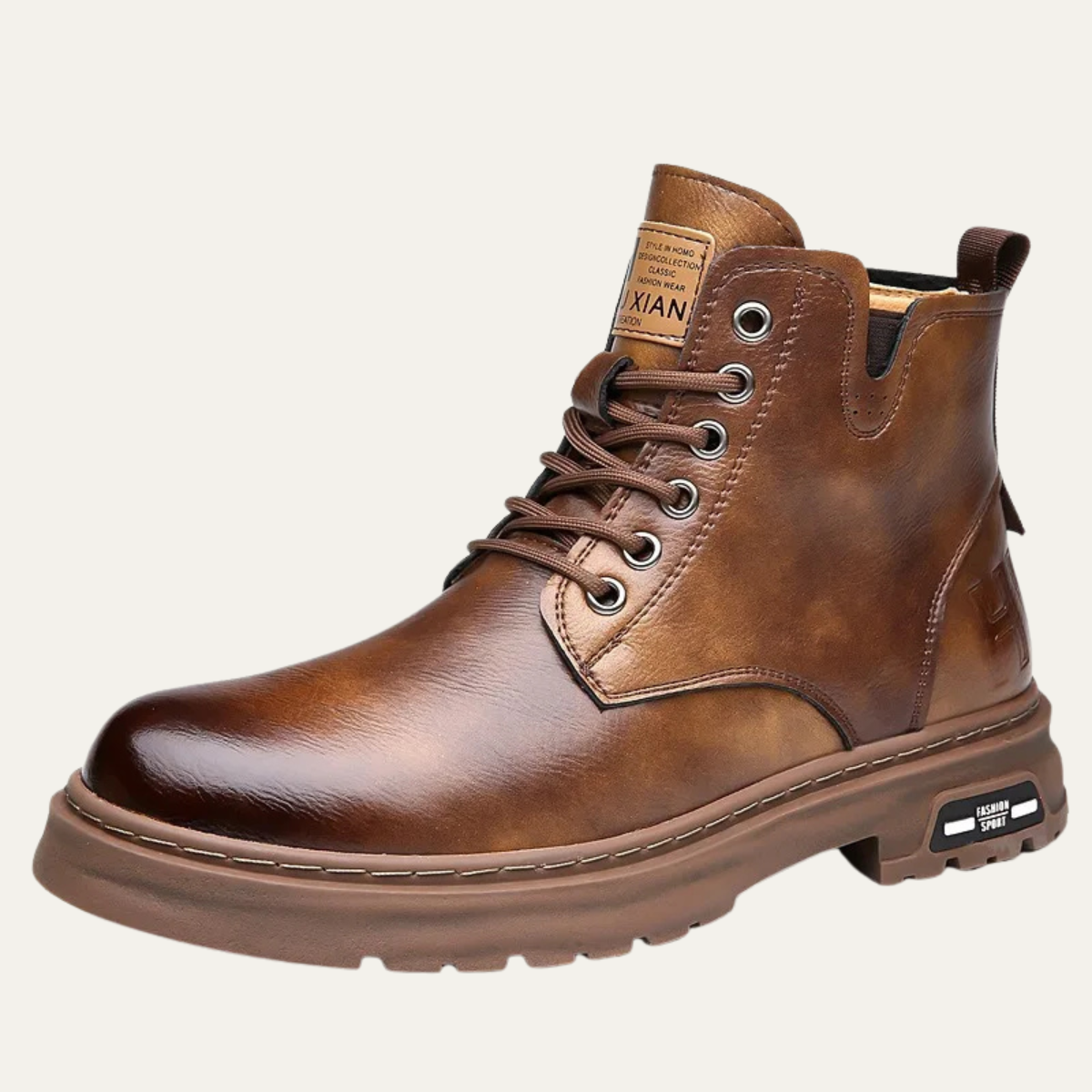 The Milazzo Bottines Montantes à Lacets en Cuir pour Homme