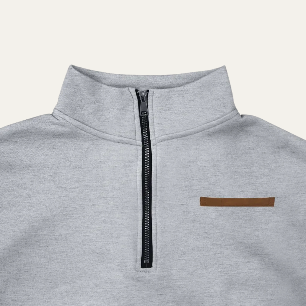 The Canterbury - Pull Casual à Col Montant à Zip Quart de pour Homme