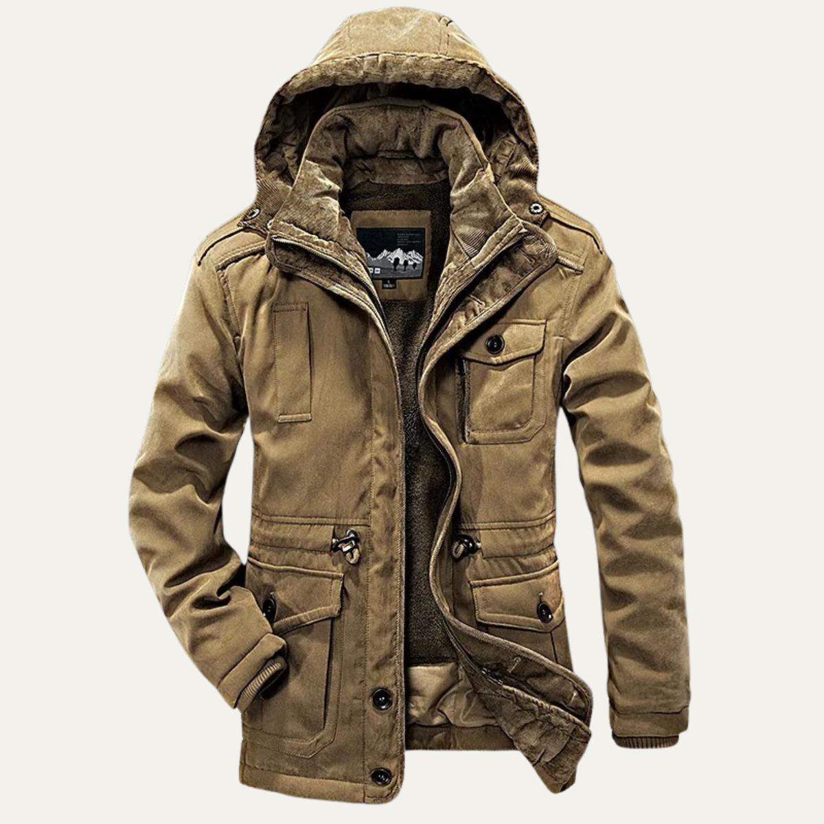 The Halstead Veste militaire d’hiver thermique à capuche pour homme
