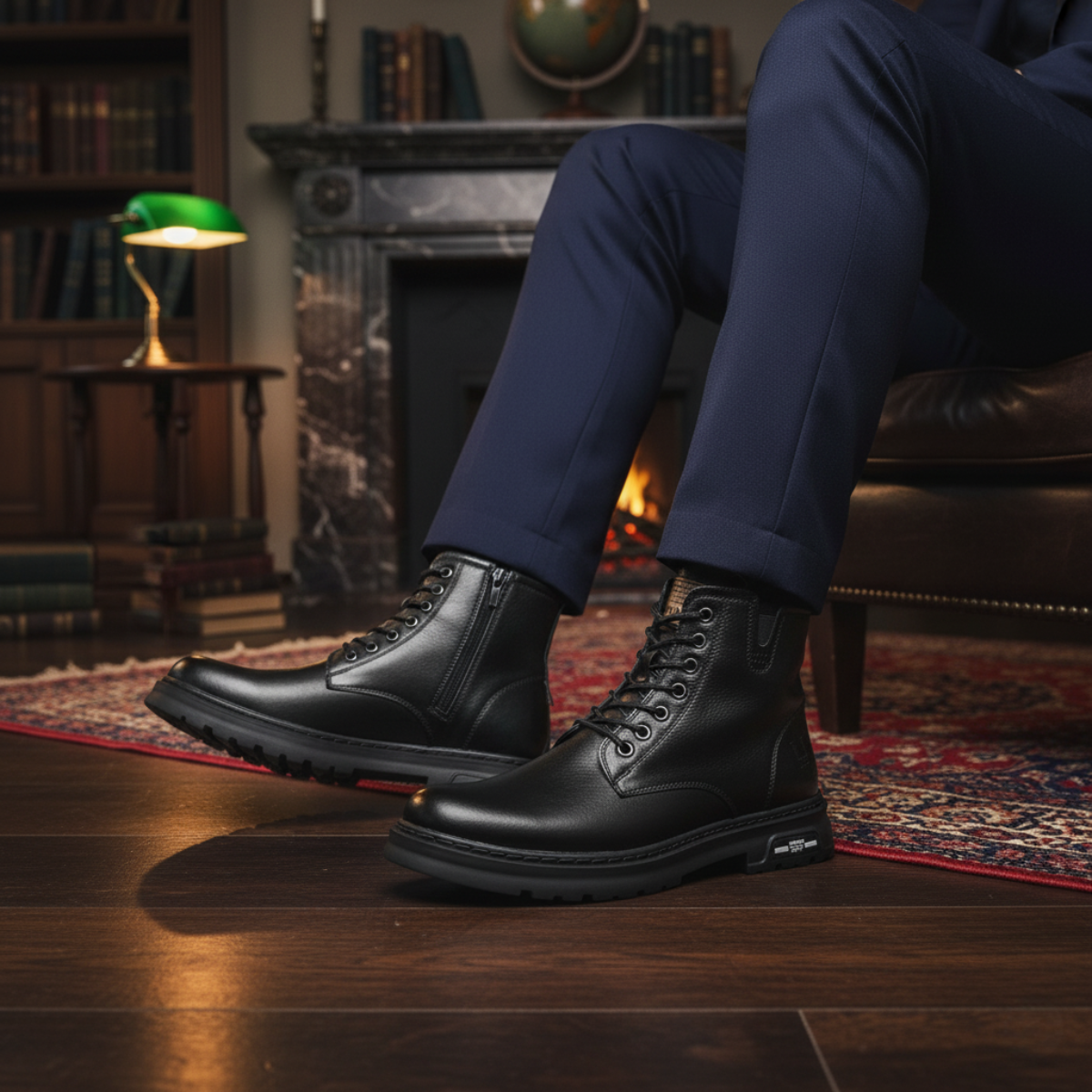 The Lipari Bottines en cuir durables et antidérapantes pour hommes